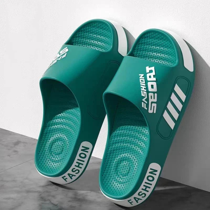 Men's Lightweight Summer Slippers Open Toe Indoor Outdoor Slides Flip Flops Gift