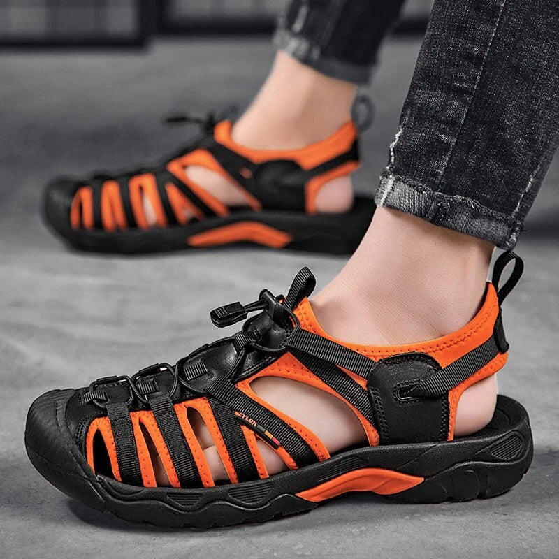 Summer Men's Sandals Roman Beach Slippers Outdoor Wading Non-slip Sneakers