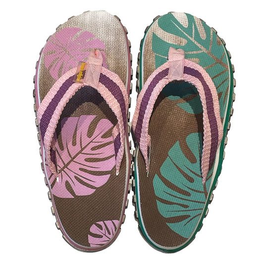 Beach Religion Leaf Summer Thong Slippers Toe Sandals Slides Bathingshoes pink