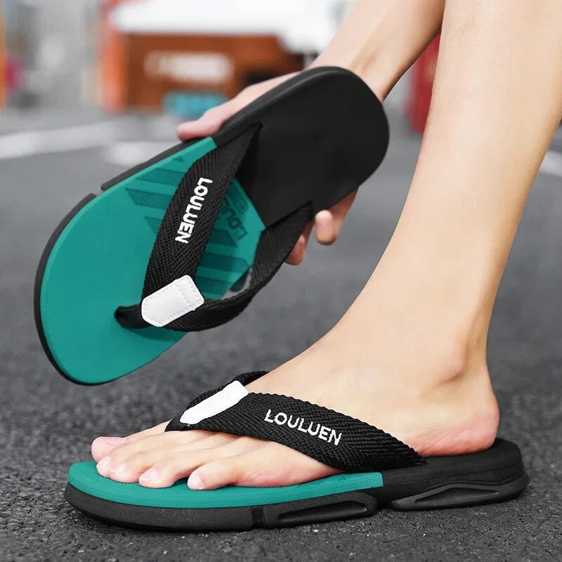 High quality brand men flip flops summer beach flip flops men fashion breathable