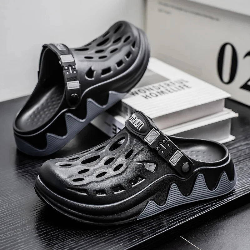 Men's Summer Shoes Style Cave Shoes Double Wear Slippers Beach Outdoor Sandals