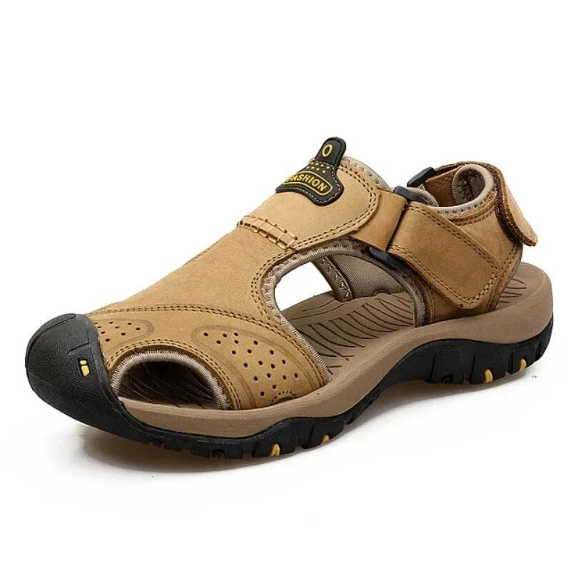 Leather Men's Summer Sandals Fashion Casual Outdoor Beach Slippers Wading Shoes