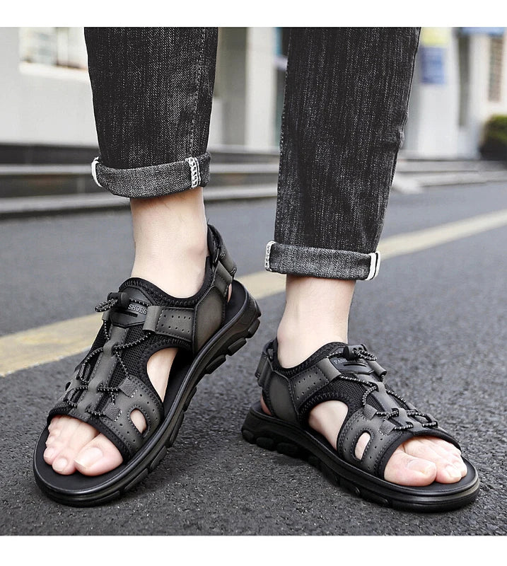 Summer Men's Casual Shoes Comfortable Trekking Sandals Outdoor Beach Slipper