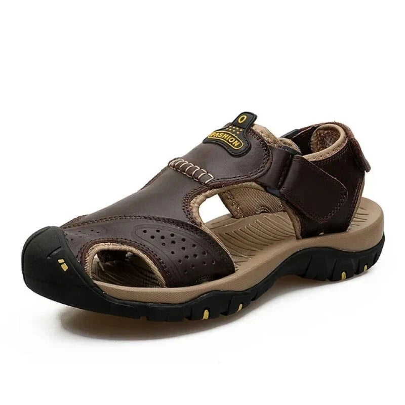 Leather Men's Summer Sandals Fashion Casual Outdoor Beach Slippers Wading Shoes