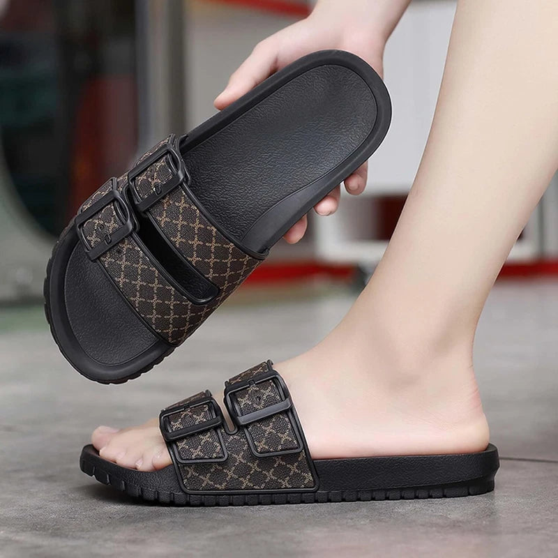 Summer Men's Slippers Casual Flip Flops Comfortable Lightweight Indoor Outdoor