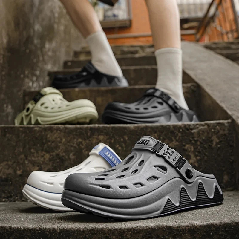 Men's Summer Shoes Style Cave Shoes Double Wear Slippers Beach Outdoor Sandals