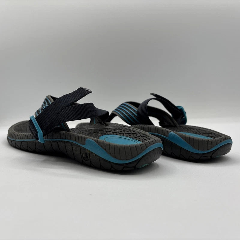Teva Bomber Flip Flops Mens Size 5 Black/Blue Slip On Thong Slides Sandals Beach